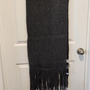 Lucky Brand Charcoal Knit Scarf
